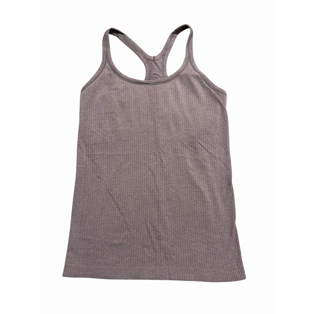 Lululemon Ebb To Street Tank Women's Size 8 Purple Ribbed Seamless #J7-1 - Picture 7 of 7